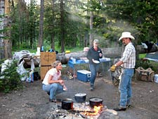 Beard Mountain Ranch Wyoming Pack Trip Camp Site